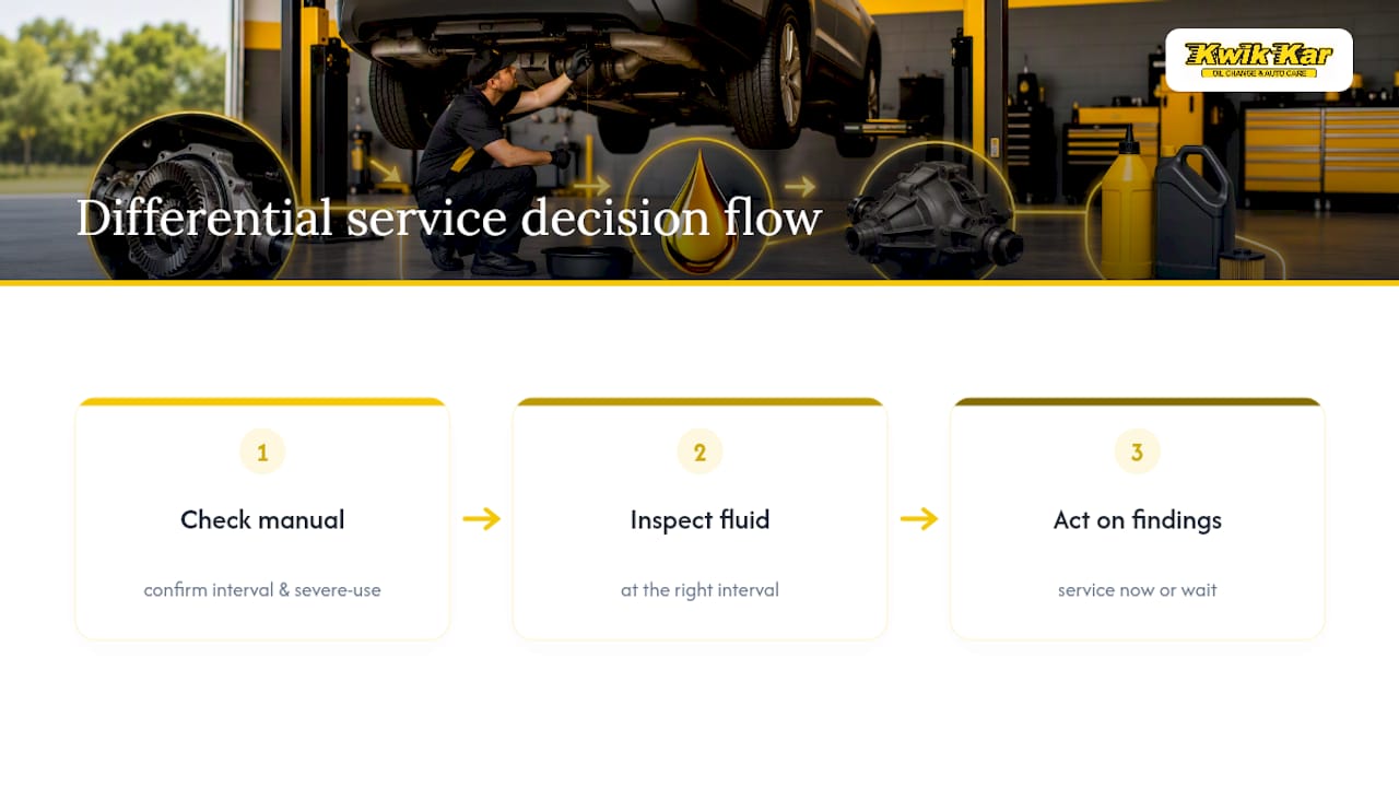 Manual, inspection, and service decision flow